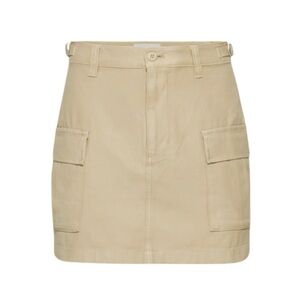 aritzia TNA beige supply cargo mini skirt